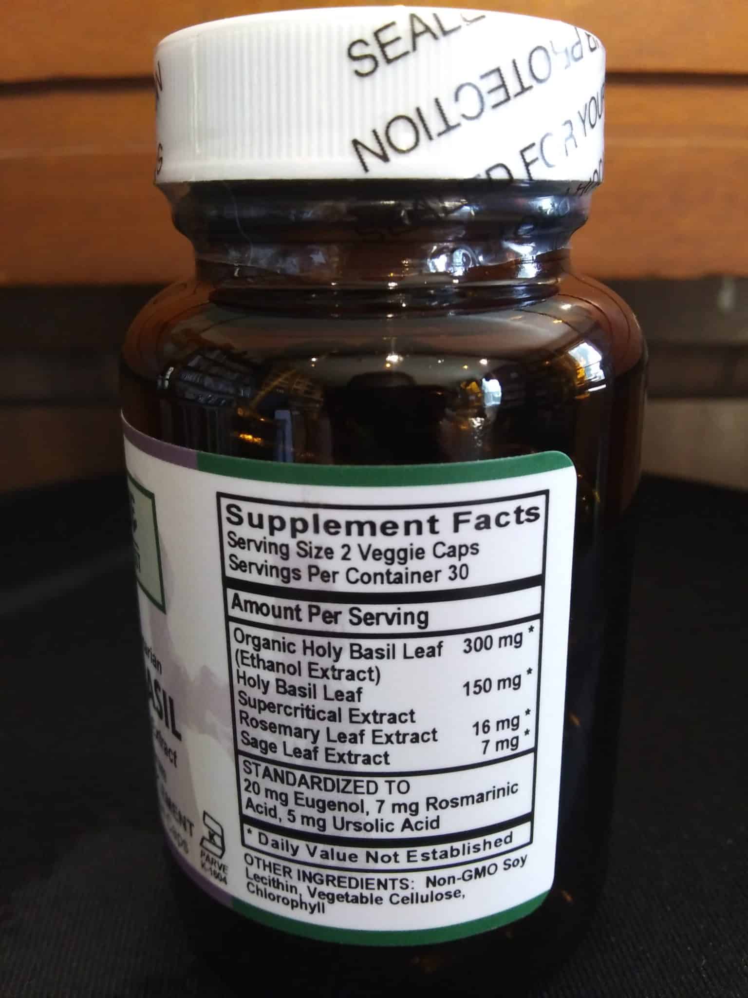 Holy Basil Liquid Capsules Standardized 60ct - Image 2