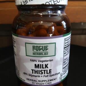 Milk Thistle Powder Capsules Standardized 90ct