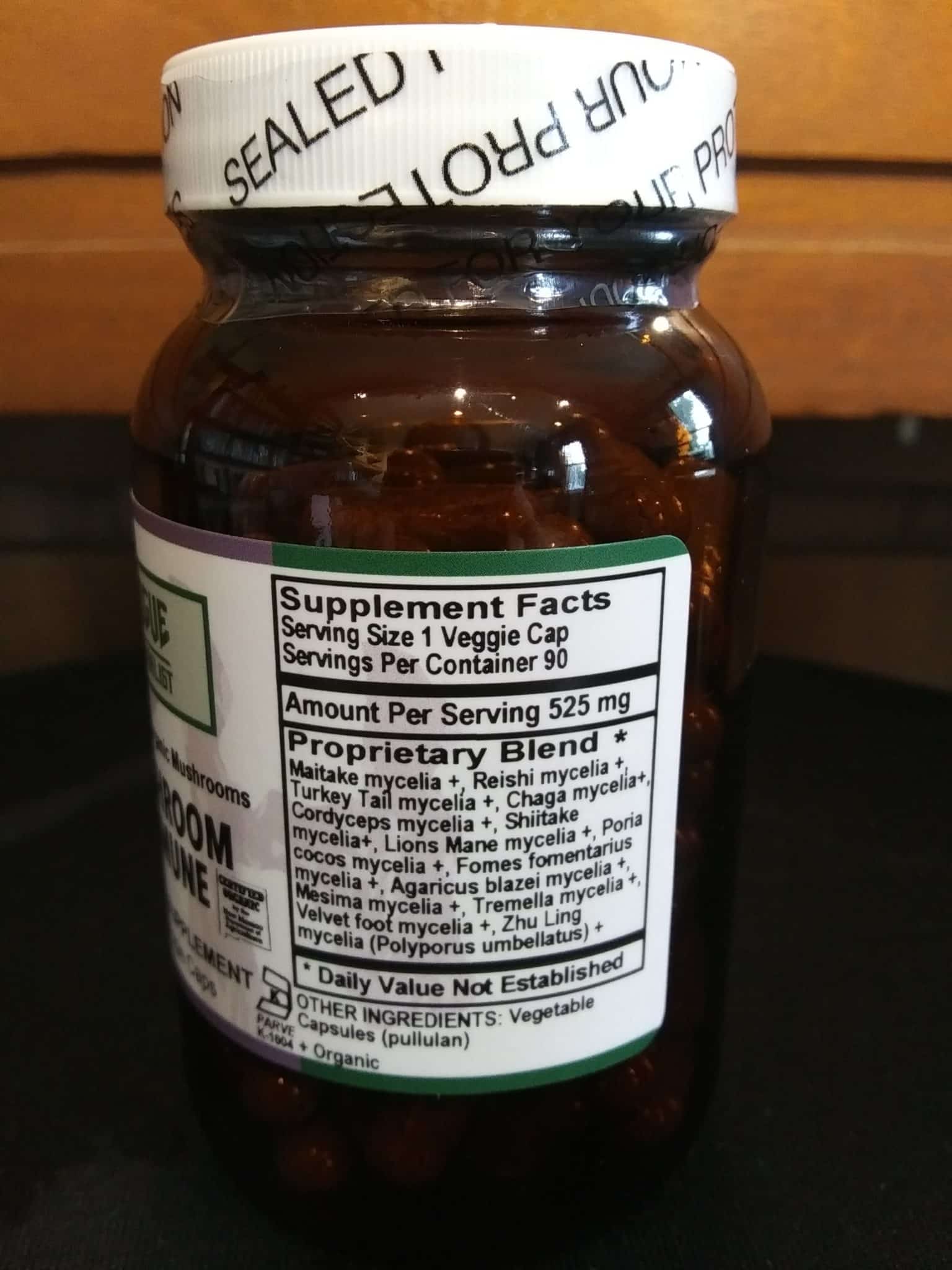 Mushroom Immune Powder Capsules 90ct - Image 2