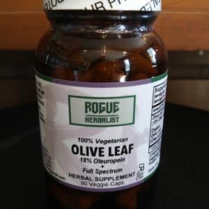 Olive Leaf Powder Capsules Standardized 90ct