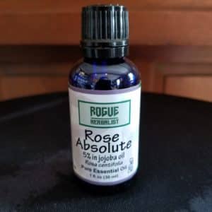 Rose Absolute Essential Oil 5% in Jojoba Oil 1oz.
