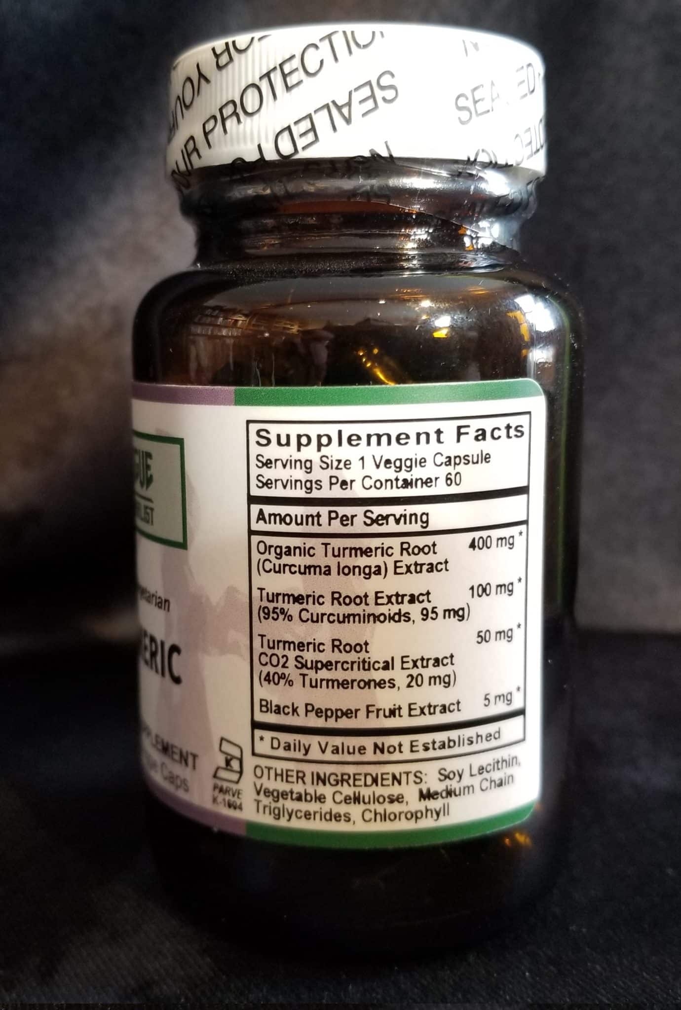 Turmeric Liquid Capsules 100mg 60ct - Image 2