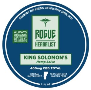 King Solomon’s Hemp Salve by Rogue Herbalist – natural CBD and Solomon’s Seal topical for joint and muscle relief, 2 fl oz