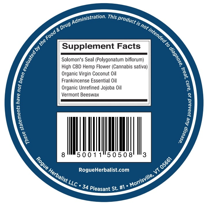 King Solomon’s Hemp Salve by Rogue Herbalist – 2 fl oz - Image 3
