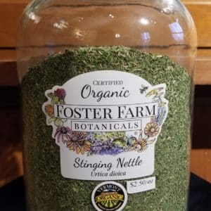 Stinging Nettles herb, Vermont Grown Organic, 1oz. bag