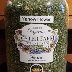Yarrow Herb, Organic, Vermont grown 1oz. bag