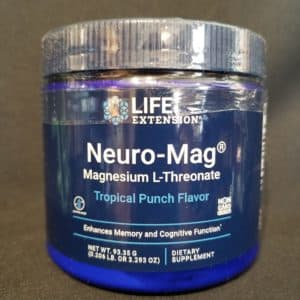 Neuro-Mag Magnesium L-Threonate Tropical Punch Powder 3.293oz.