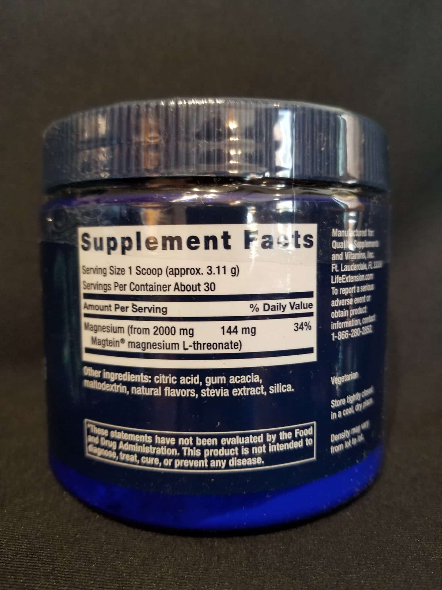 Neuro-Mag Magnesium L-Threonate Tropical Punch Powder 3.293oz. - Image 2