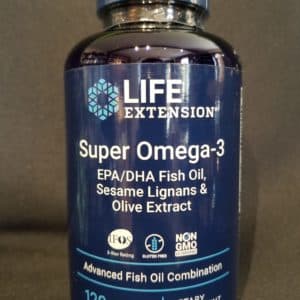 Super Omega-3 EPA/DHA Fish Oil, Sesame Lignans & Olive Extract 120 softgels
