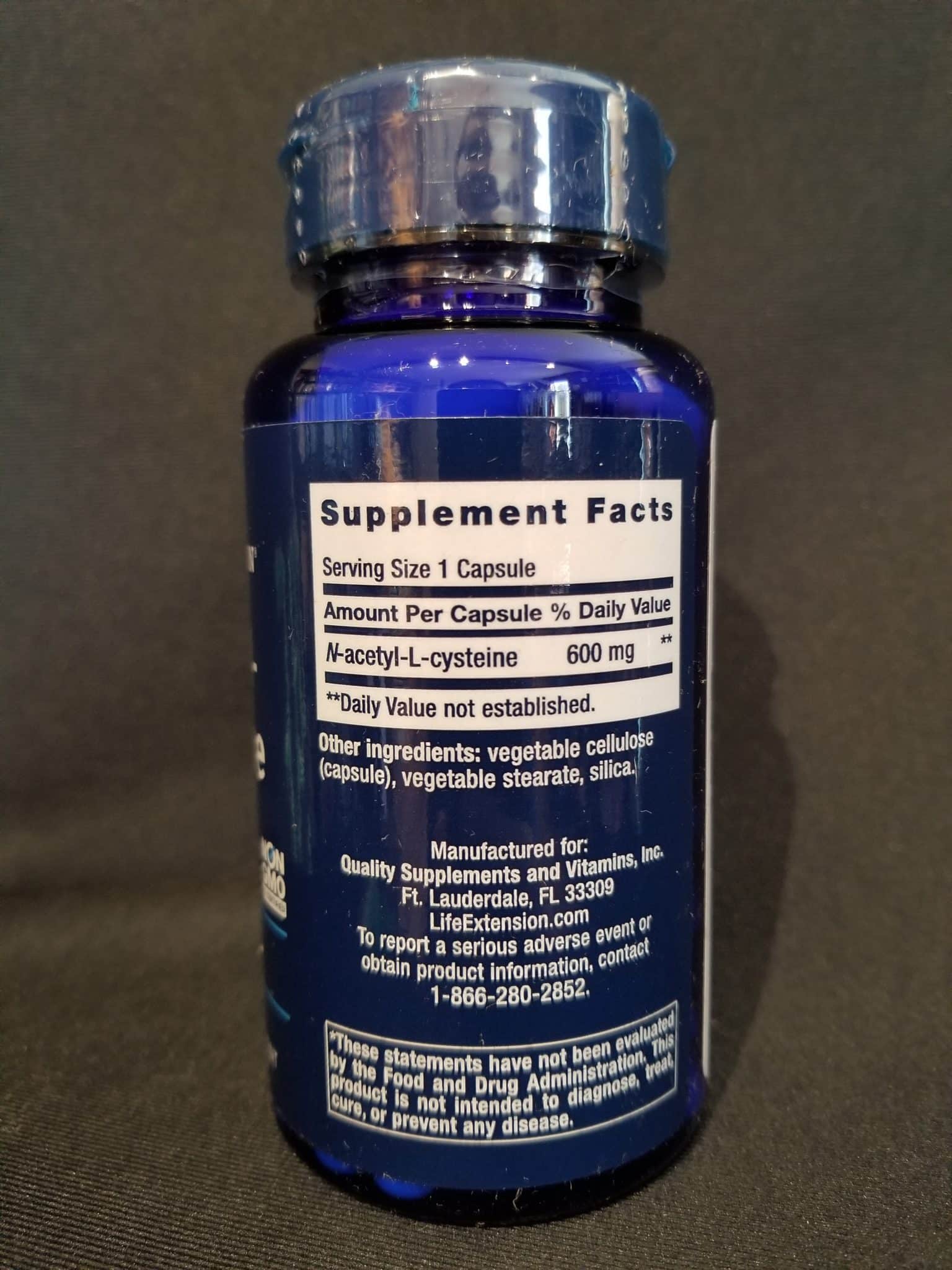 N-Acetyl-L-Cysteine 600mg 60 caps - Image 2