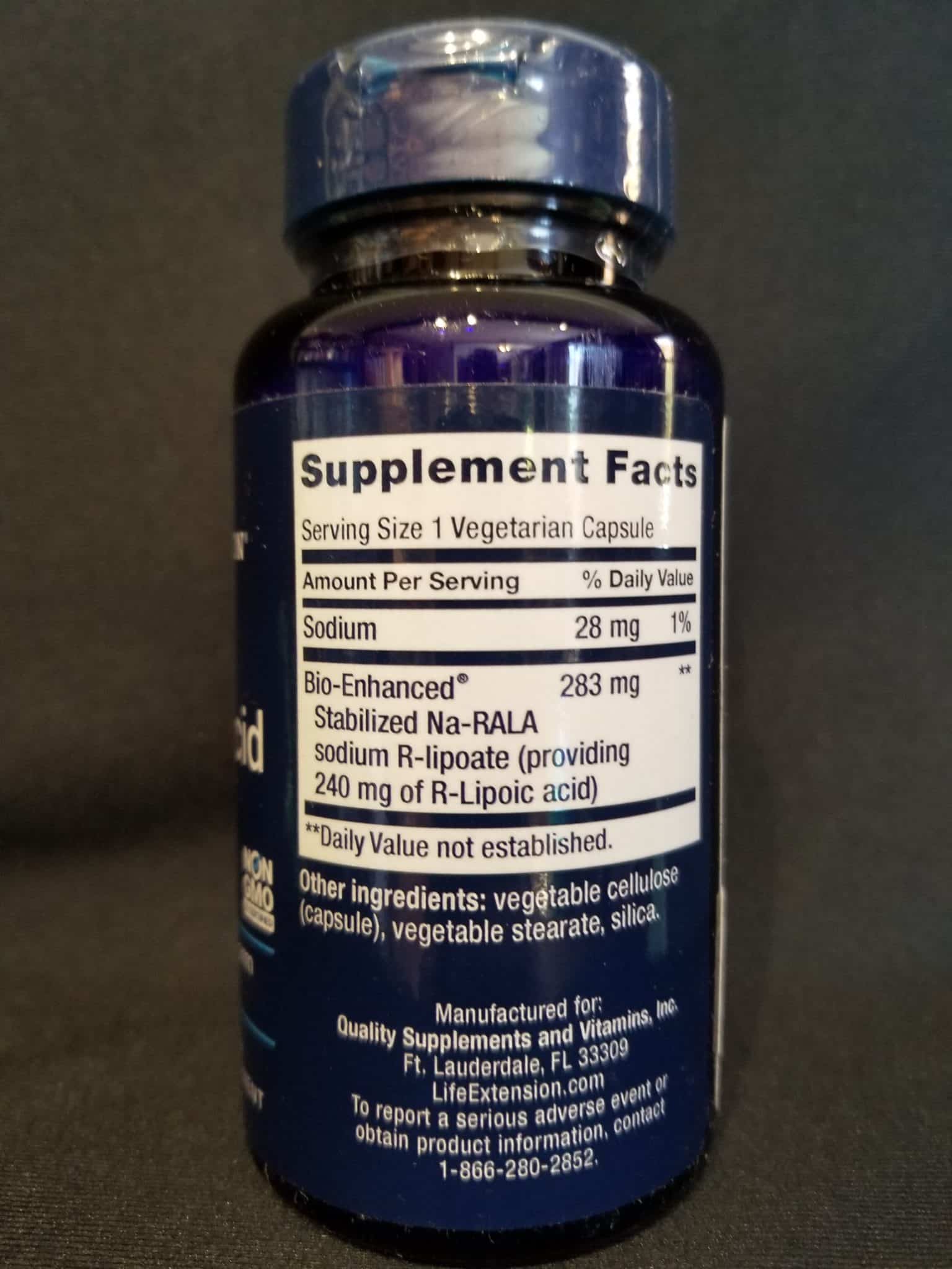 Super R-Lipoic Acid 240mg 60 capsules - Image 2