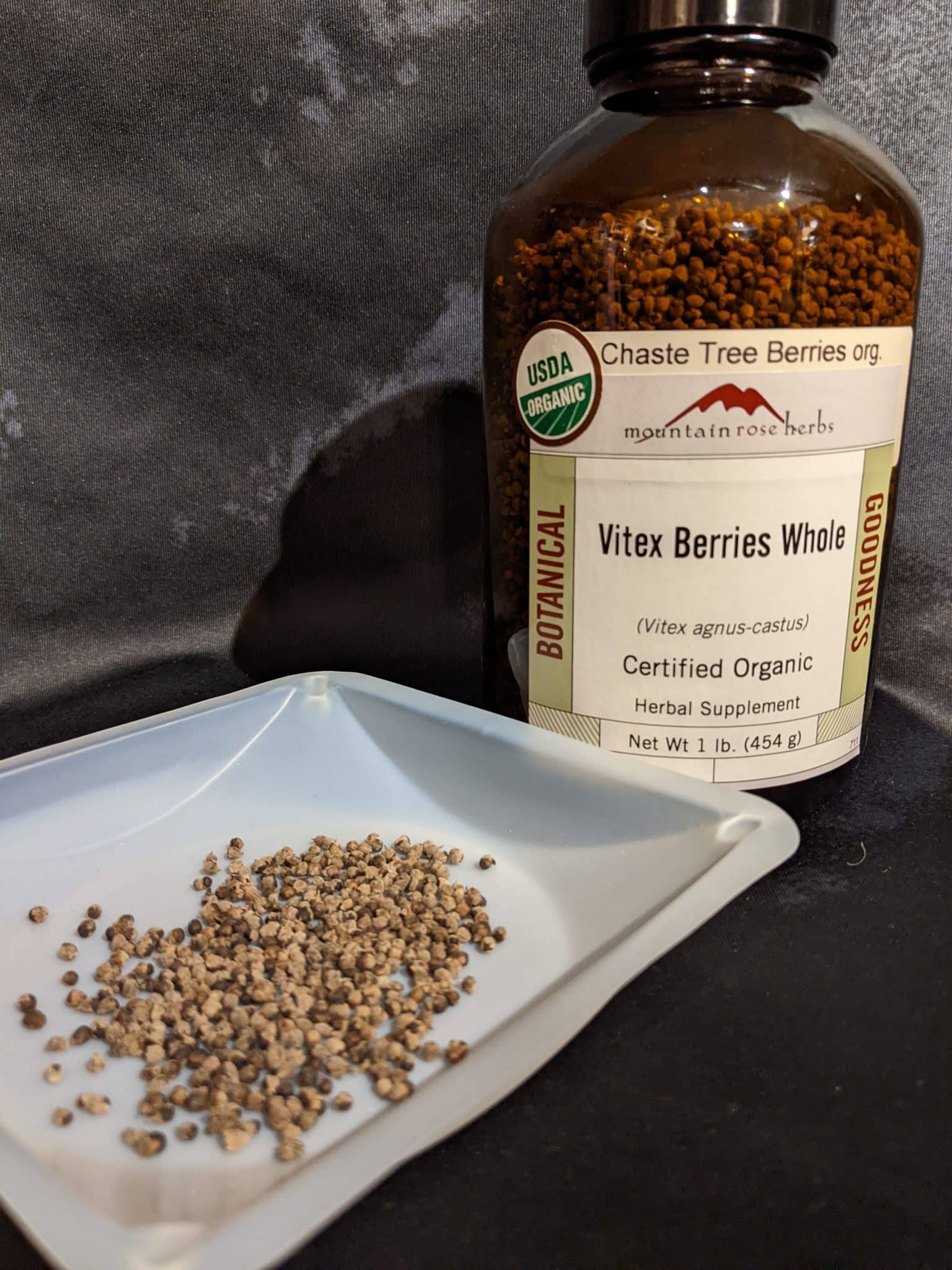 Chaste Tree (Vitex) Berries, Organic, 1oz. bag