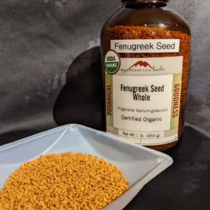 Fenugreek Seed, Organic, 1oz. bag