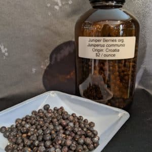 Juniper Berries, Organic, 1oz. bag