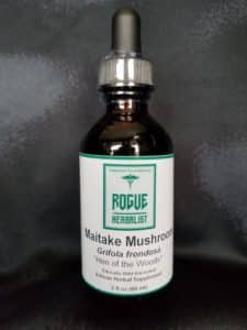Maitake tincture bottle