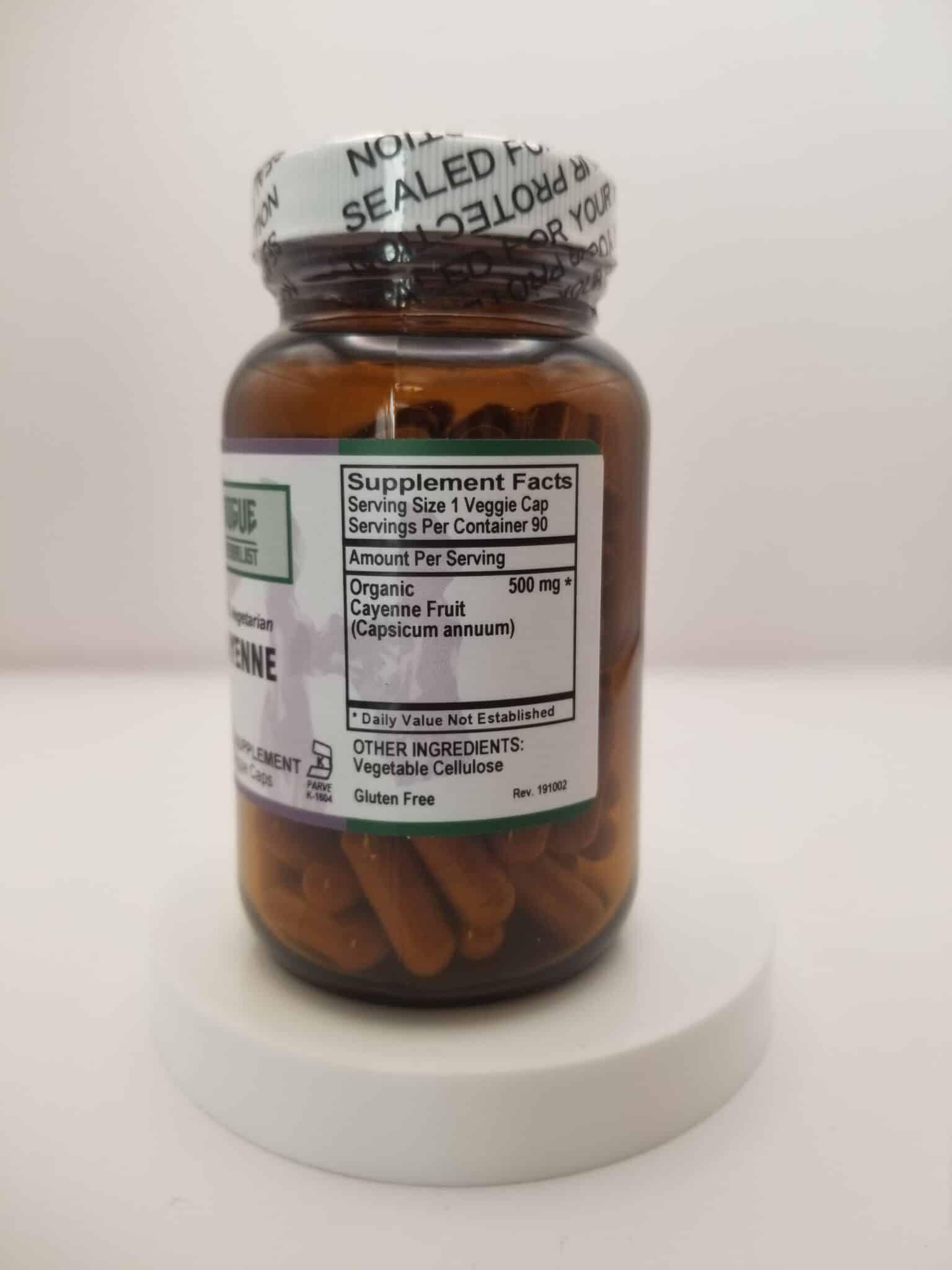 Cayenne capsules supp facts