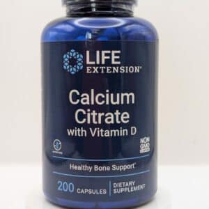Calcium Citrate with Vitamin D, Capsules by Life Extension, 200 Count
