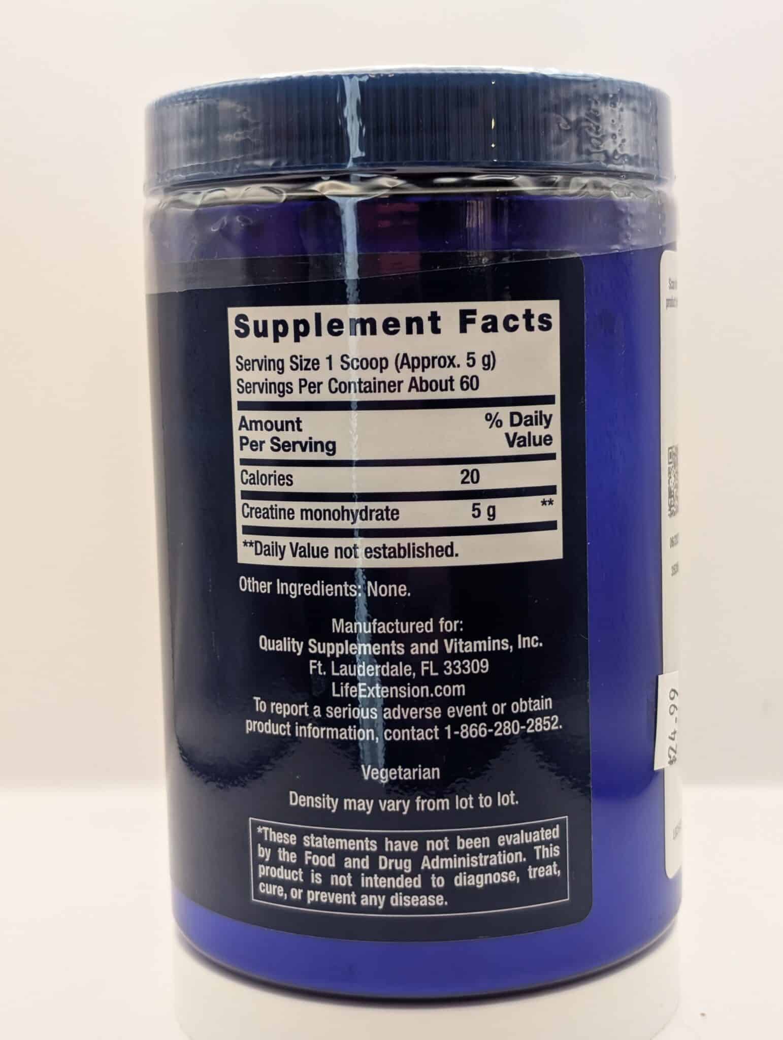 Creatine Powder by Life Extension – 300 g - Image 2