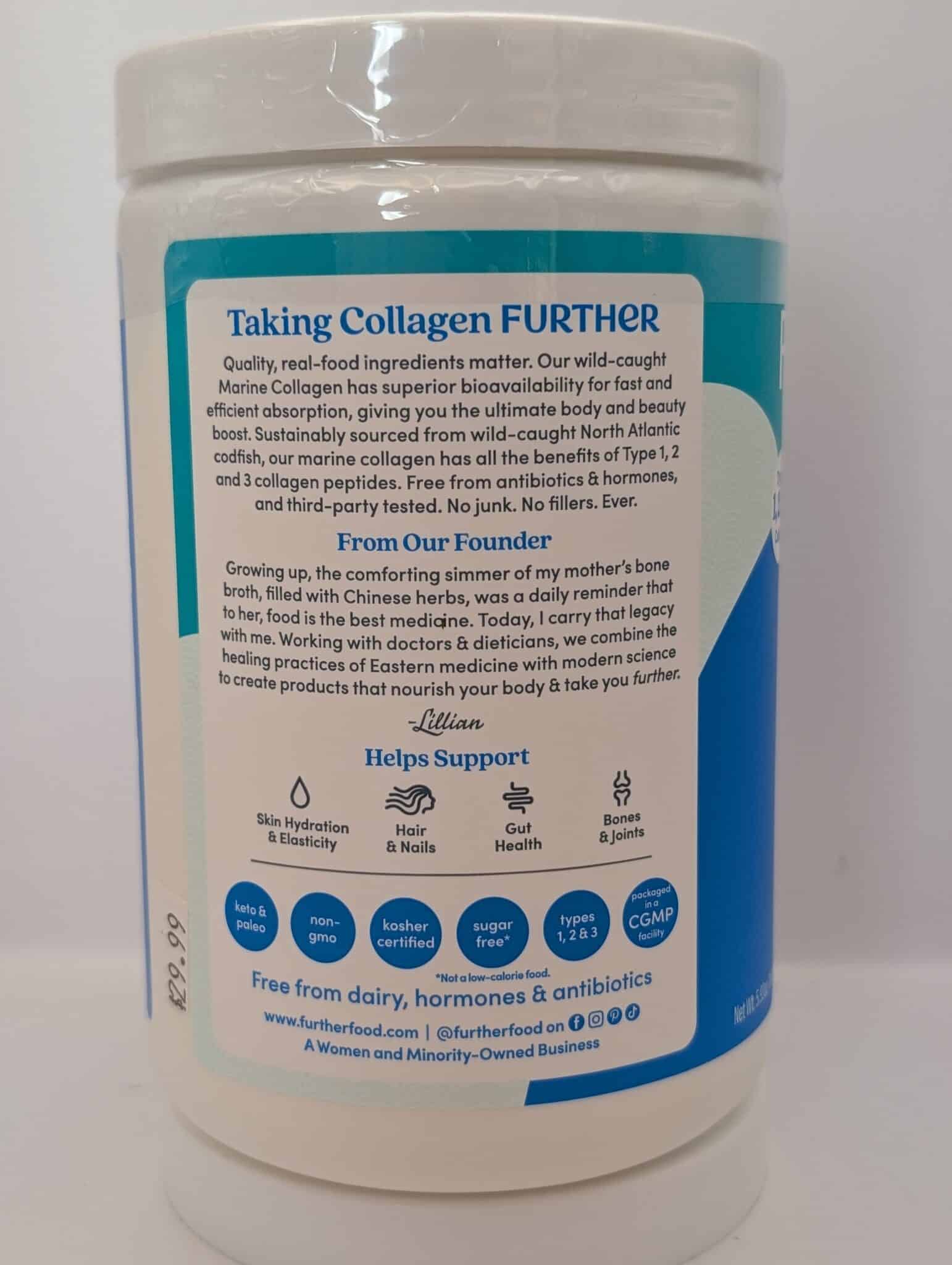 Premium Marine Collagen Powder by Further Food – 5.93 oz - Image 3