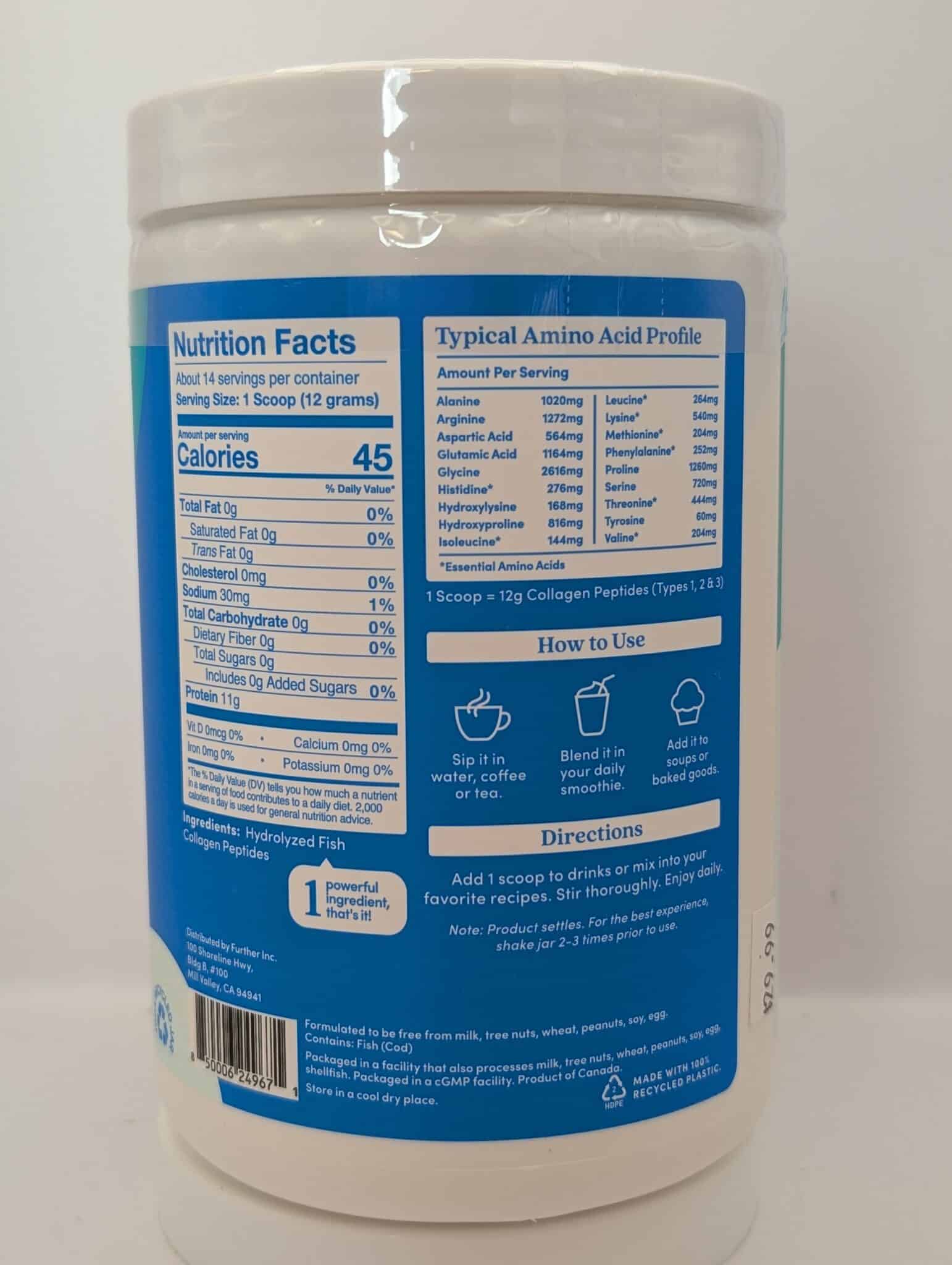 Premium Marine Collagen Powder by Further Food – 5.93 oz - Image 2