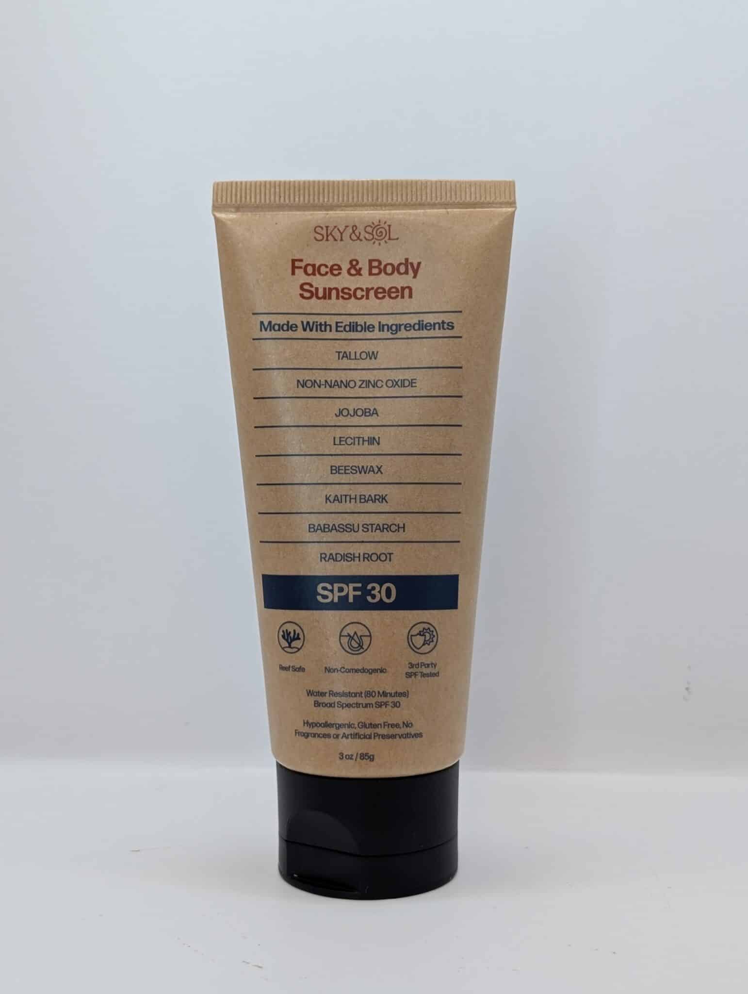 Sky and Sol Face & Body Sunscreen SPF 30