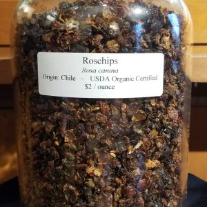 Rosehips, Organic, 1oz. bag